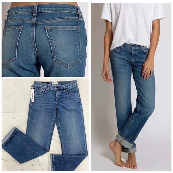 ASKK NY Cool Cat Jean in Flashback Medium Wash Denim Size 28 - Picture 1 of 12